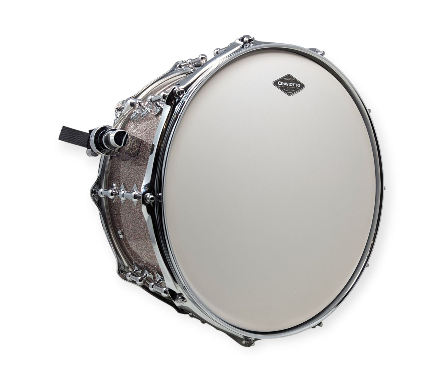 Craviotto Custom Shop 14" x 7" Maple Snare Drum in Peacock Sparkle