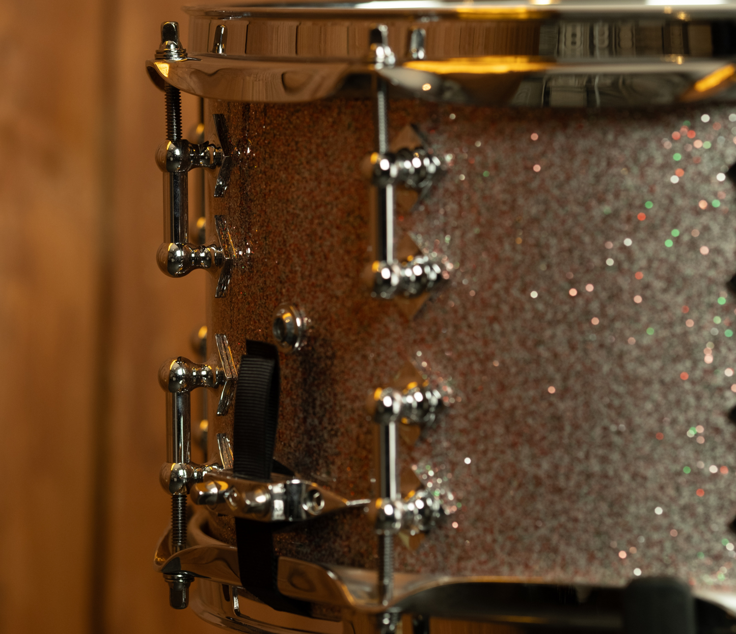 Craviotto Custom Shop 14" x 7" Maple Snare Drum in Peacock Sparkle