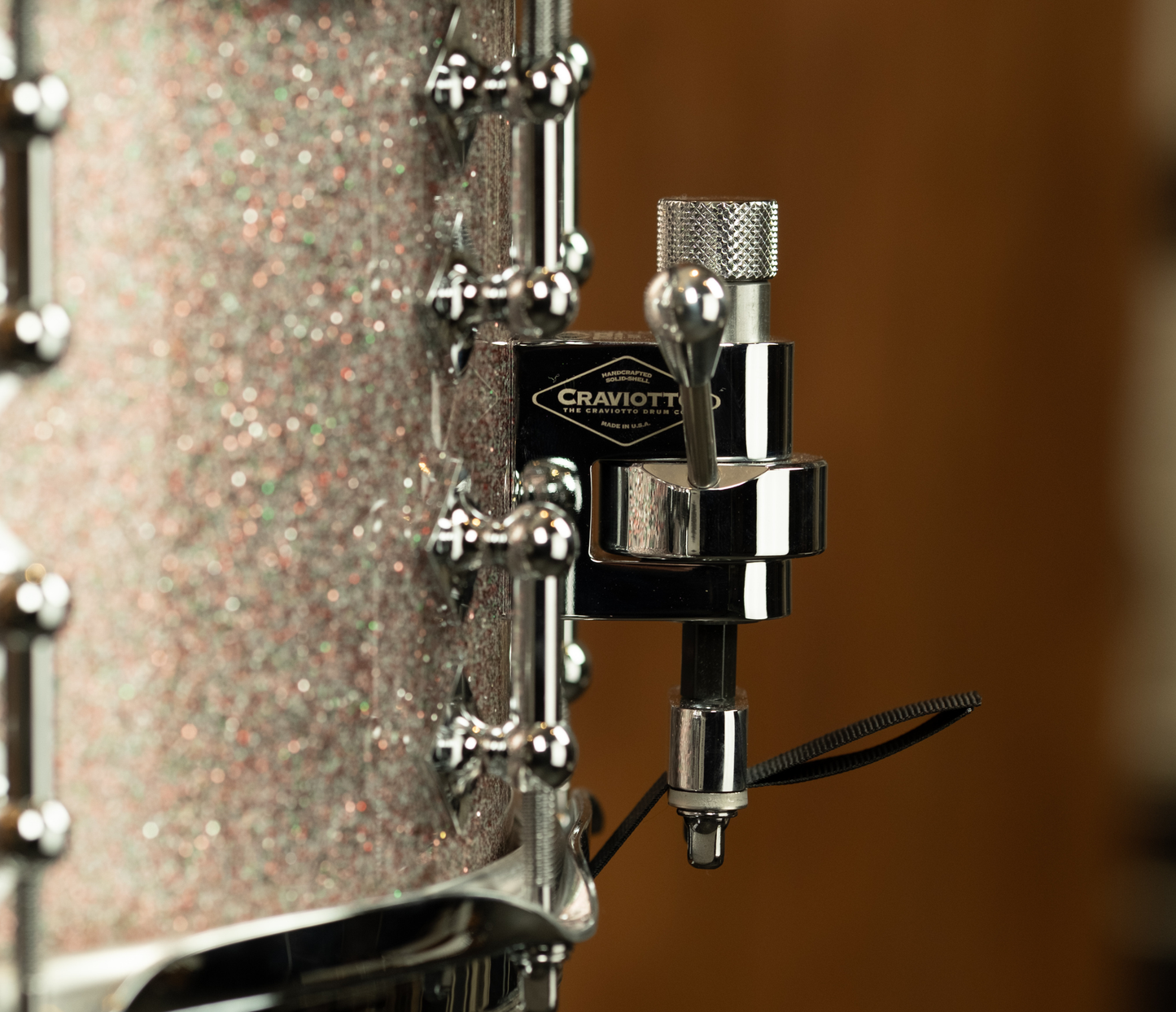 Craviotto Custom Shop 14" x 7" Maple Snare Drum in Peacock Sparkle