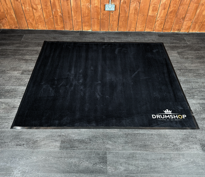 Drumshop Deluxe Rubber Backed Black Drum Mat 160cm x 190cm