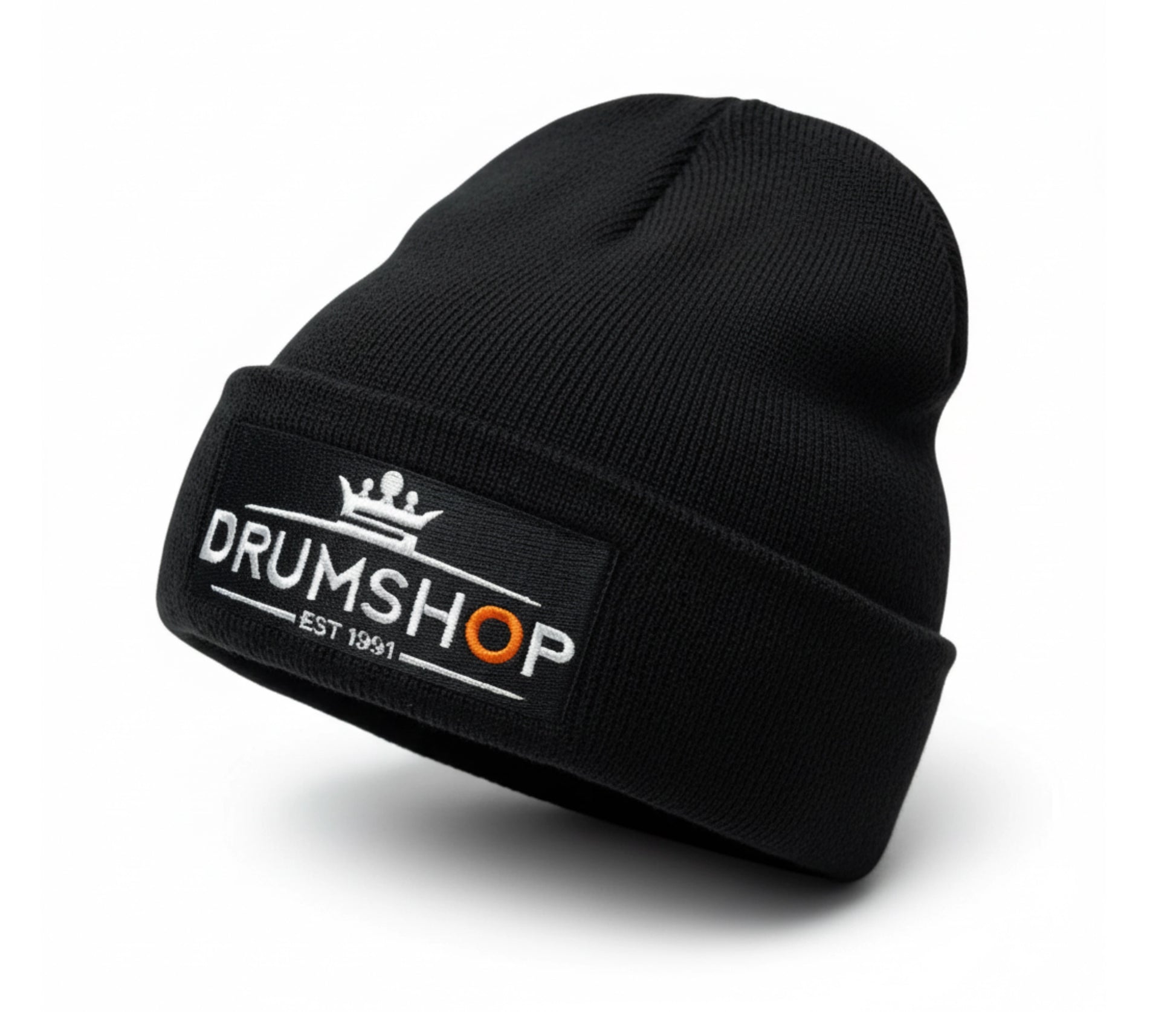DRUMSHOP Unisex Black Beanie luxury product shot