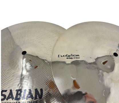 Ex Hire Sabian HHX 14" Evolution Hi Hats