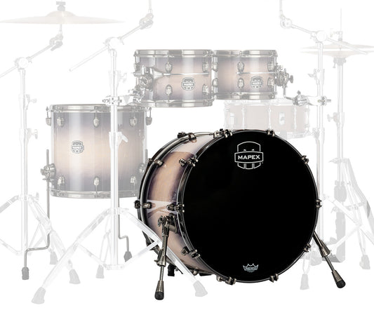 Mapex Saturn Evolution Birch Blend 22" x 18" Bass Drum (No Mount) In Exotic Violet Burst