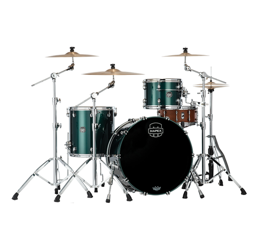 Mapex Saturn Evolution Hybrid Powerhouse Rock 3-Piece Shell Pack in Brunswick Green