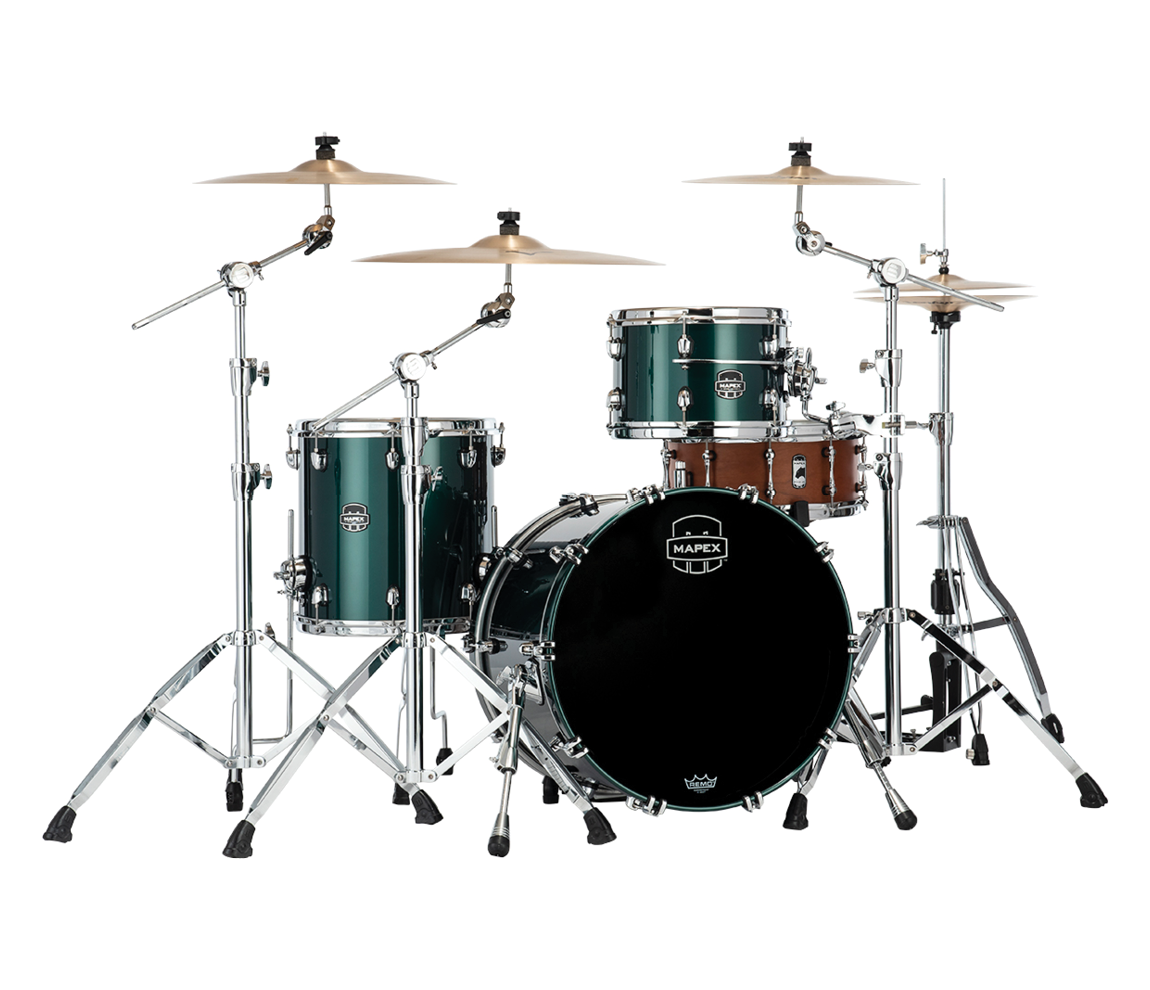 Mapex Saturn Evolution Hybrid Straight Ahead 3-Piece Shell Pack in Brunswick Green