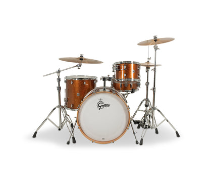 Gretsch Catalina Club 22-inch Bronze Sparkle drum kit – front view
