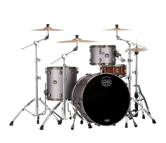 Mapex Saturn Evolution Hybrid Powerhouse Rock 3-Piece Shell Pack in Gun Metal Grey