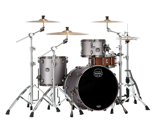 Mapex Saturn Evolution Hybrid Straight Ahead 3-Piece Shell Pack in Gun Metal Grey