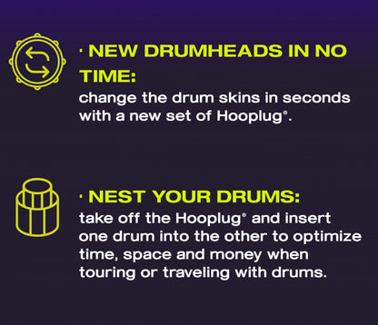 Hooplug 14" Snare System Black