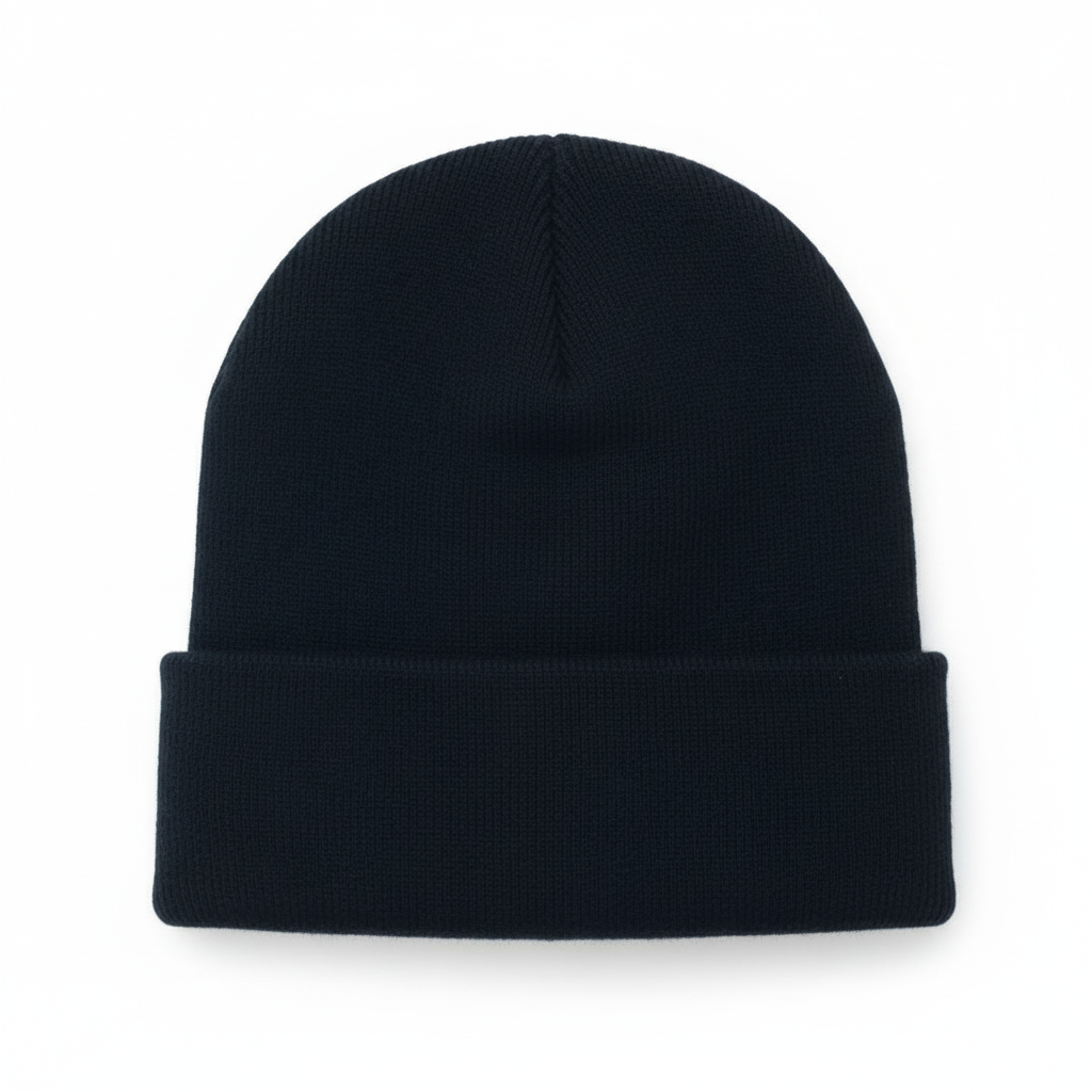 DRUMSHOP Unisex Black Beanie luxury product shot