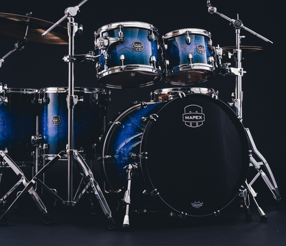 Mapex Saturn VI 22" 5-Piece Studioease Shell Pack in Cobalt Burst