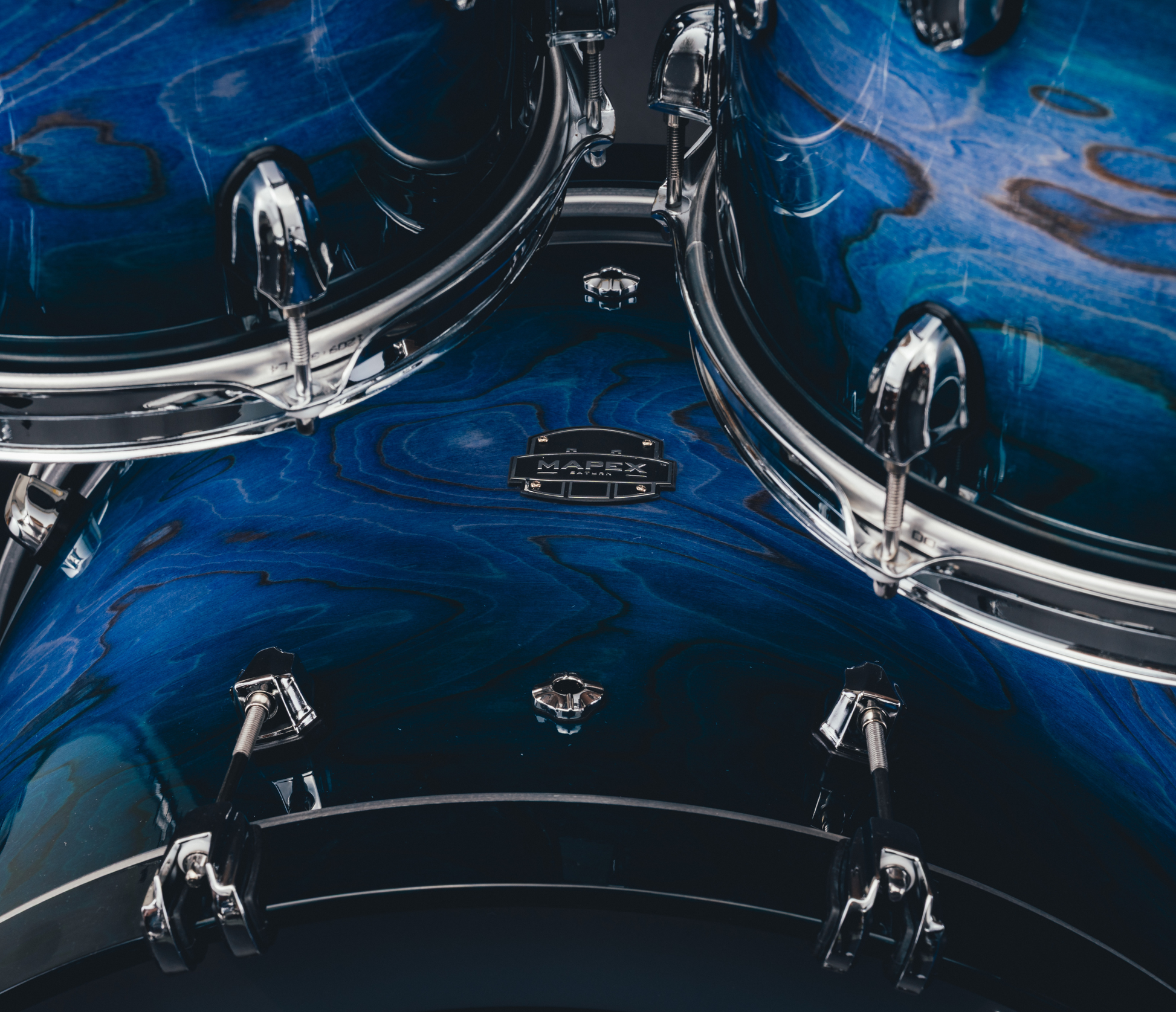 Mapex Saturn VI 22" 5-Piece Studioease Shell Pack in Cobalt Burst