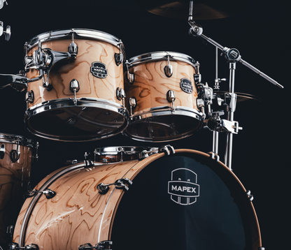 Mapex Saturn VI 22" 5-Piece Studioease Shell Pack in Exotic Natural Maple