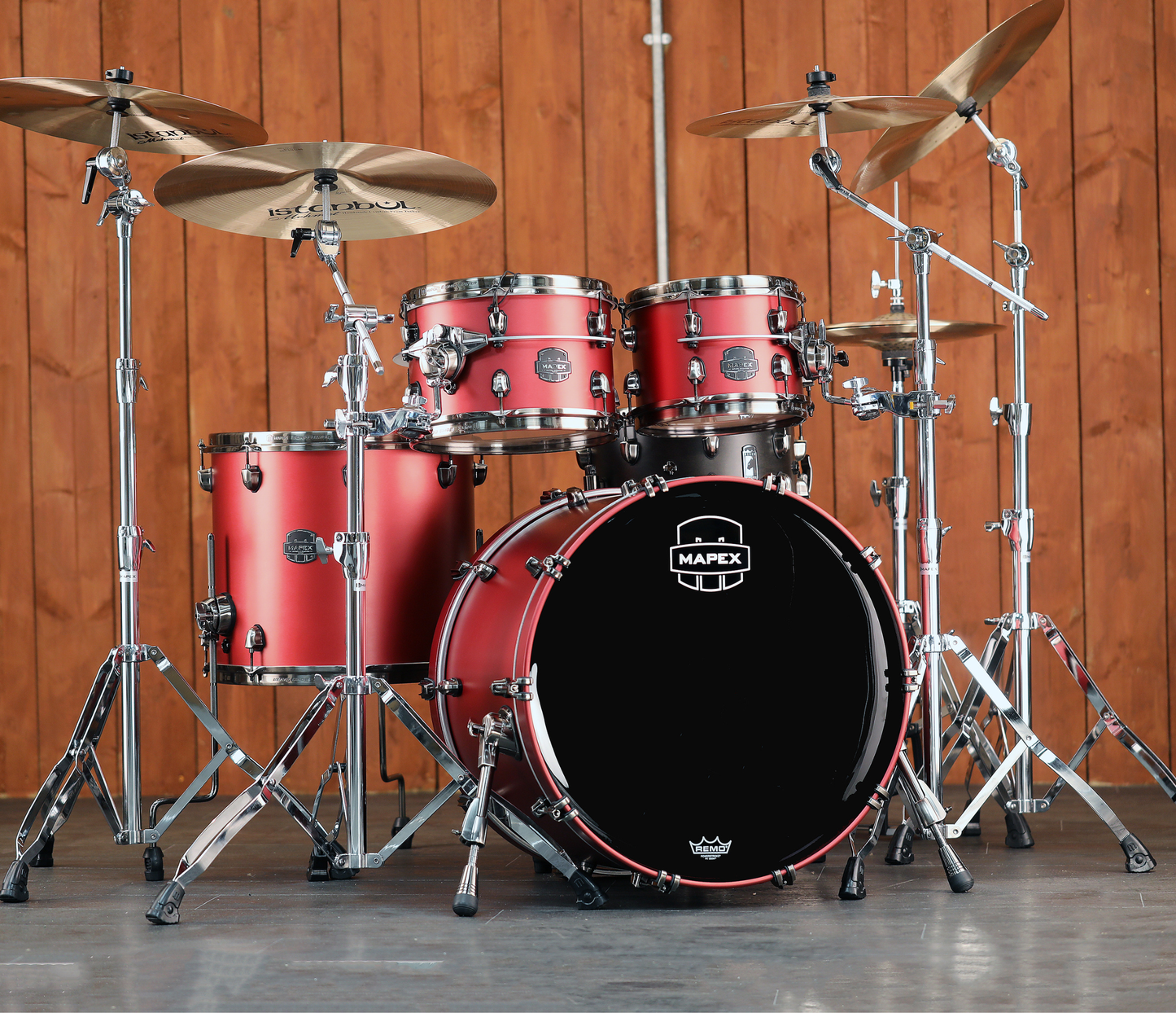 Mapex Saturn Evolution 22" 4-Piece Shell Pack in Tuscan Red