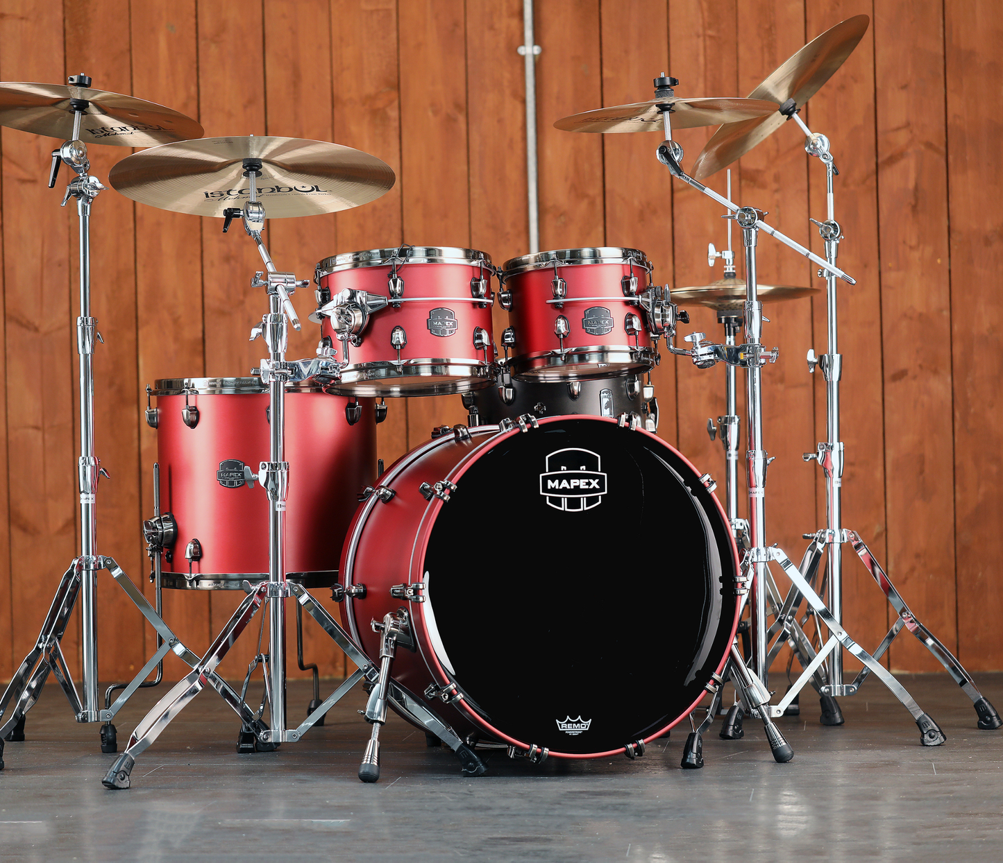 Mapex Saturn Evolution 22" 4-Piece Shell Pack in Tuscan Red
