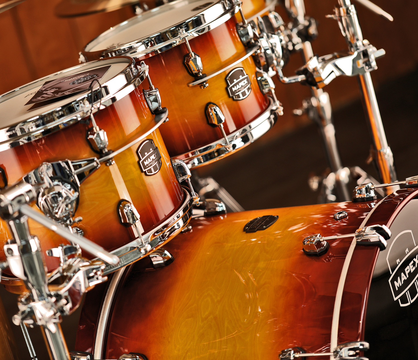 Mapex Saturn Evolution 22" 6-Piece Shell Pack in Exotic Sunburst