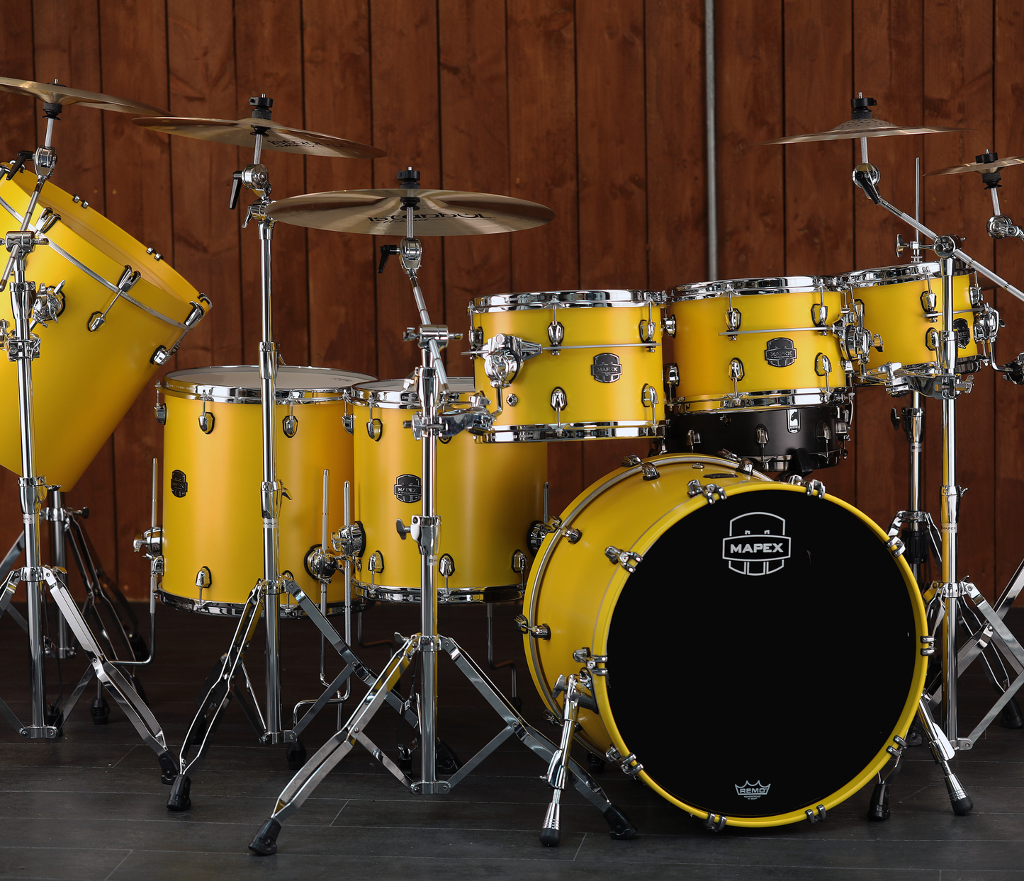 Mapex Saturn Evolution 22" 7-Piece Shell Pack in Tuscan Yellow