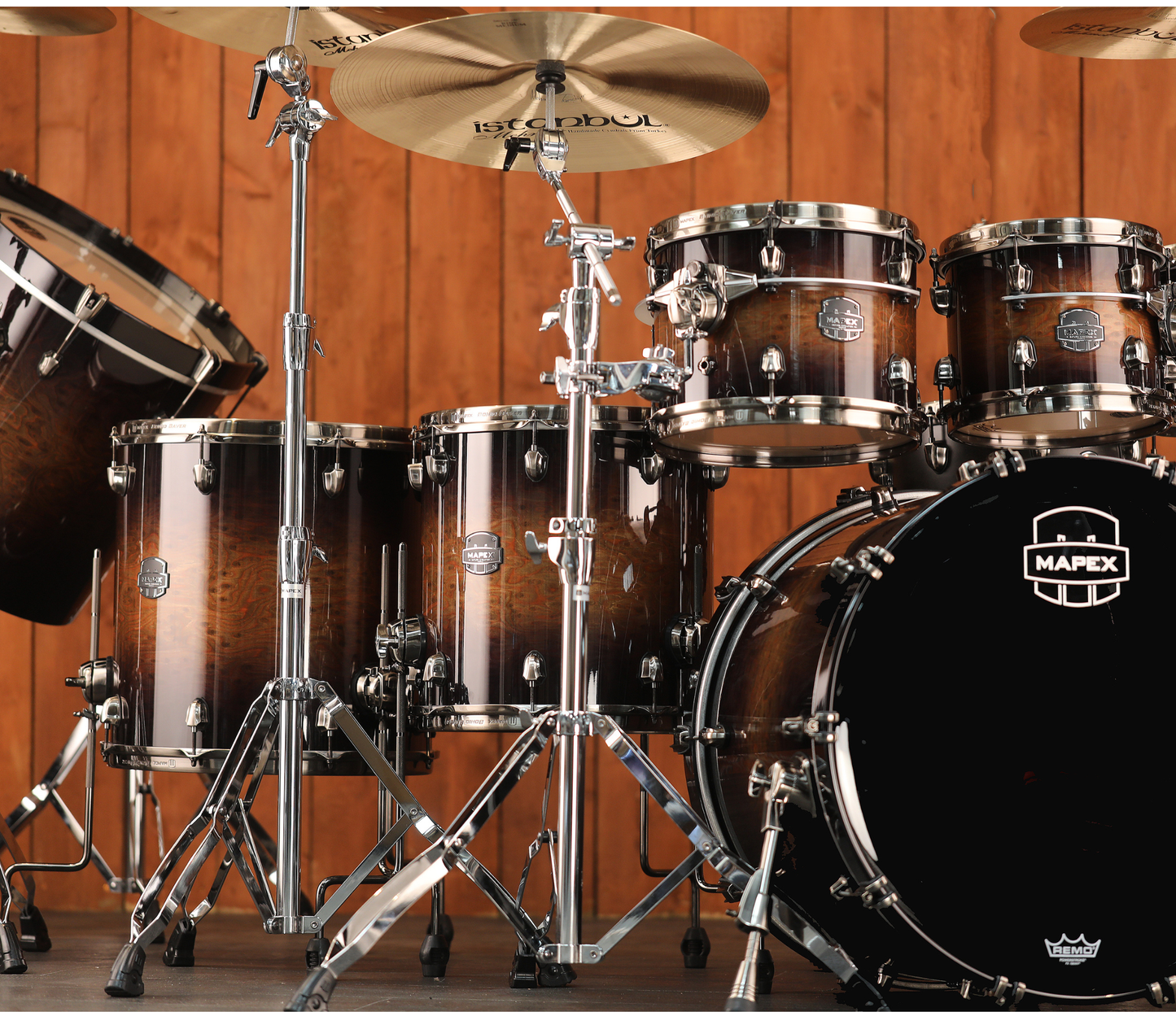 Mapex Saturn Evolution 22" 7-Piece Shell Pack in Exotic Night Forest