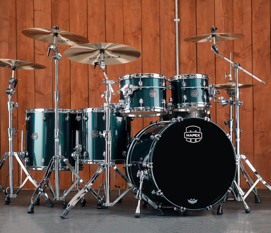 Mapex Saturn Evolution Birch 22" 5-Piece Shell Pack in Brunswick Green
