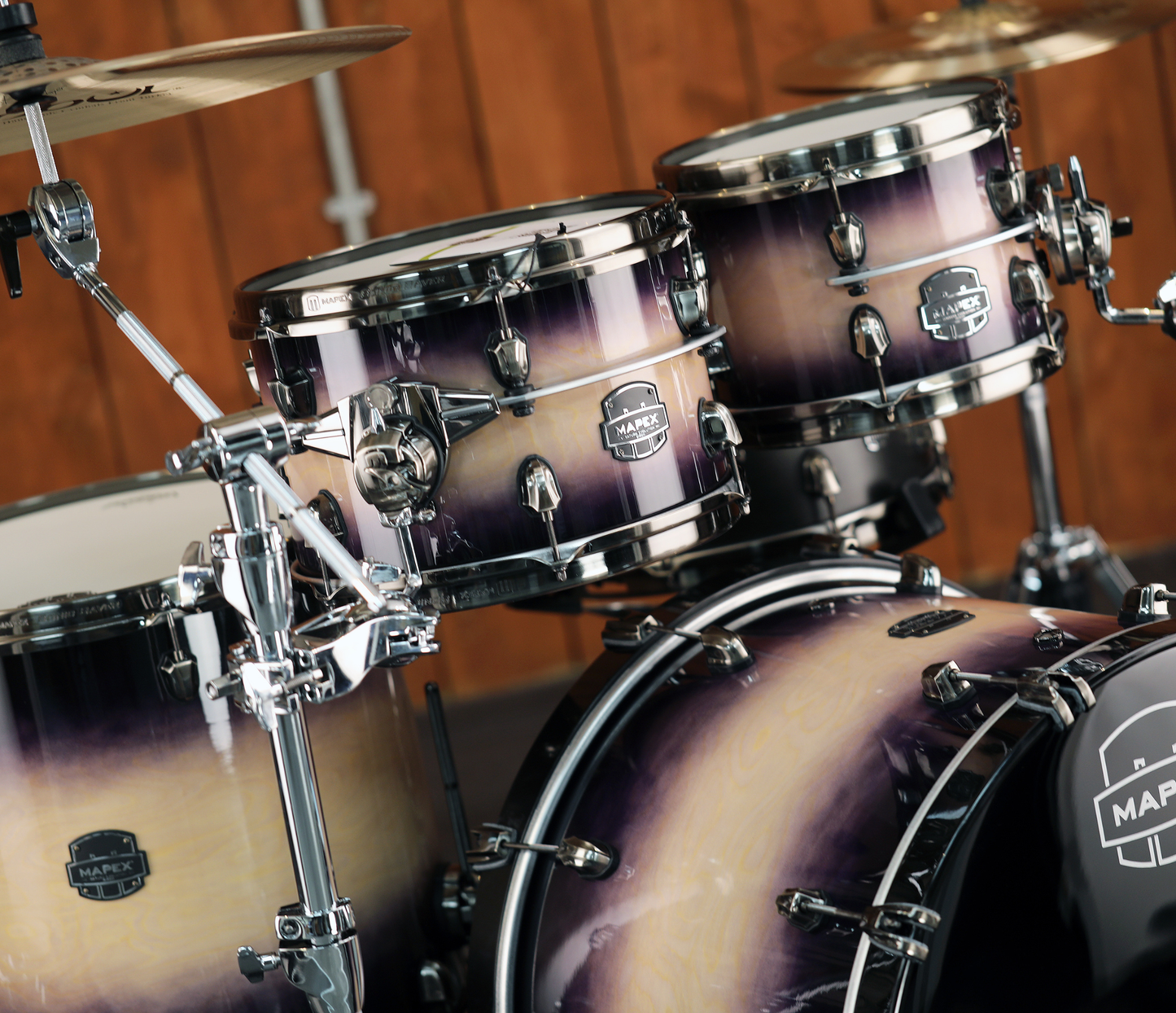 Mapex Saturn Evolution Hybrid 22" 4-Piece Shell Pack in Exotic Violet Burst - OVER 50% OFF