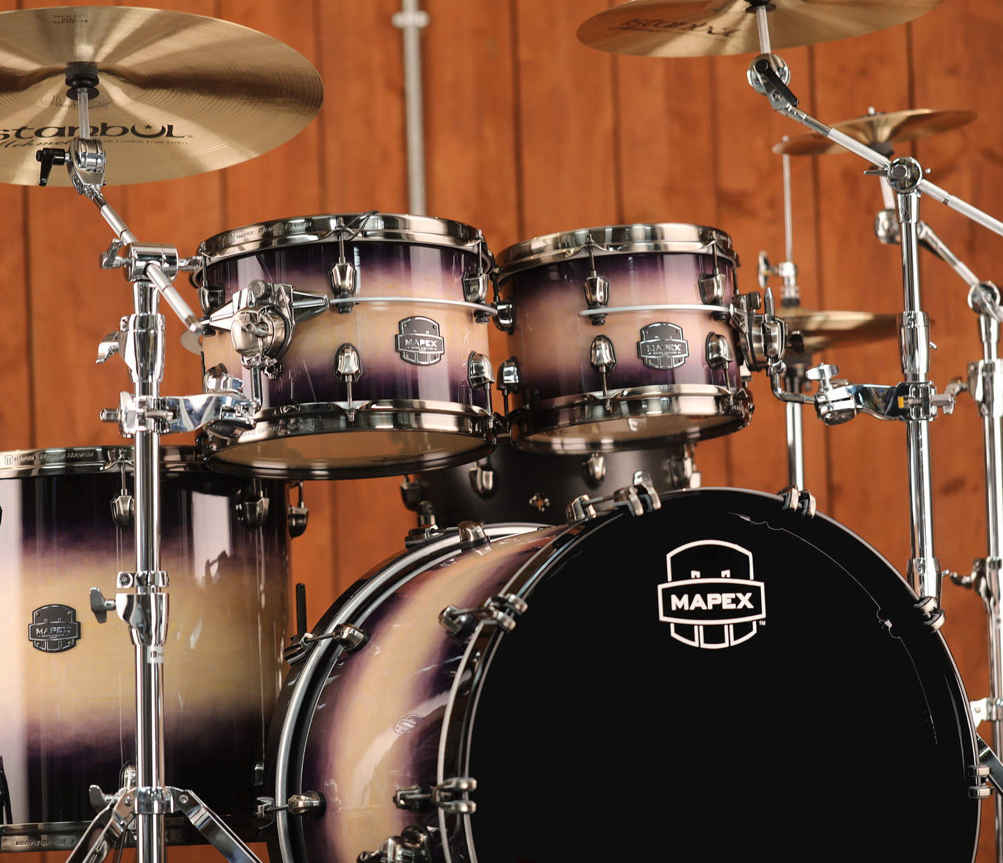Mapex Saturn Evolution Hybrid 22" 4-Piece Shell Pack in Exotic Violet Burst - OVER 50% OFF