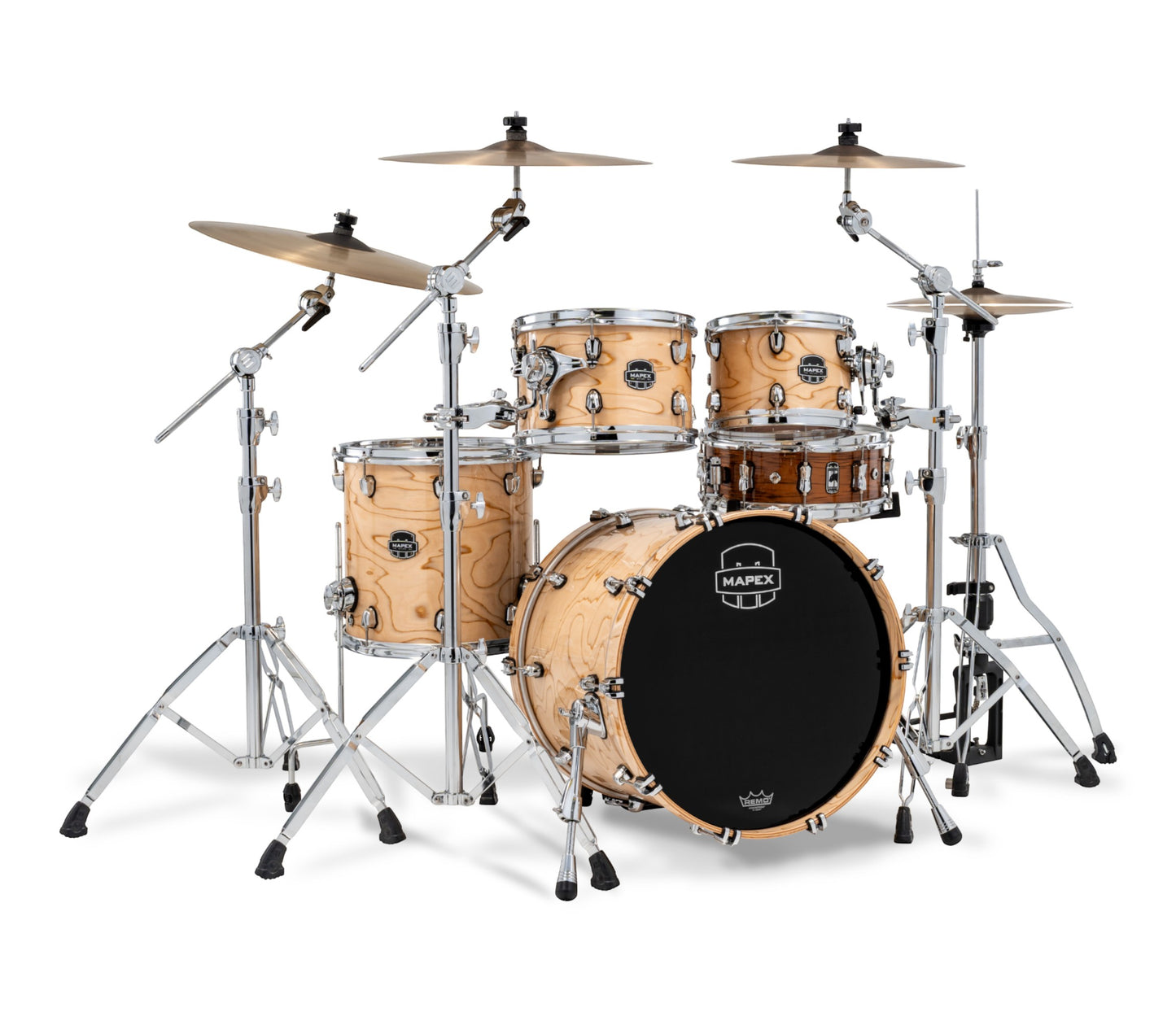 Mapex Saturn VI 20" 4-Piece Fusion Shell Pack in Exotic Natural Maple