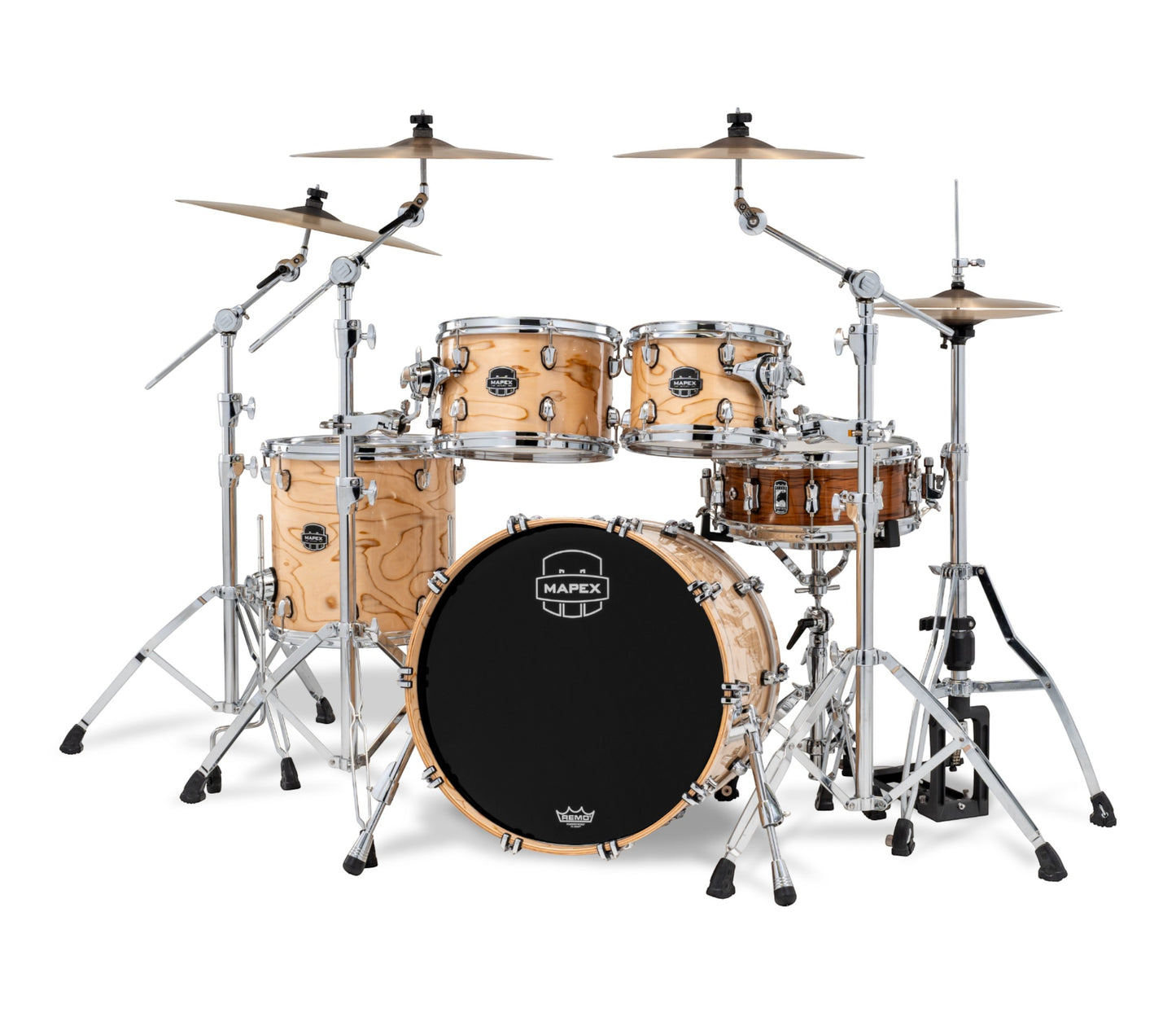Mapex Saturn VI 20" 4-Piece Fusion Shell Pack in Exotic Natural Maple