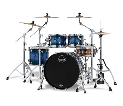 Mapex Saturn VI 22" 4-Piece Fast Rock Shell Pack in Cobalt Burst