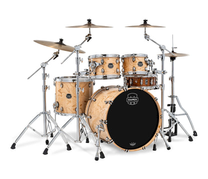 Mapex Saturn VI 22" 4-Piece Fast Rock Shell Pack in Exotic Natural Maple