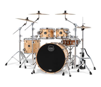 Mapex Saturn VI 22" 4-Piece Fast Rock Shell Pack in Exotic Natural Maple