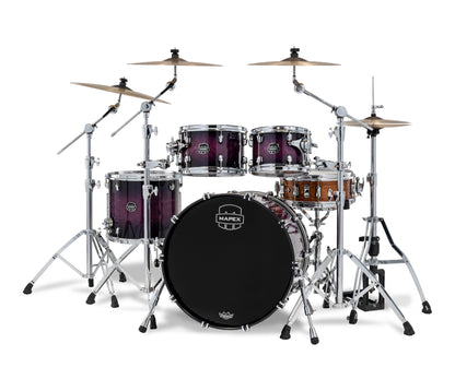 Mapex Saturn VI 22" 4-Piece Fast Rock Shell Pack in Royal Purple Burst