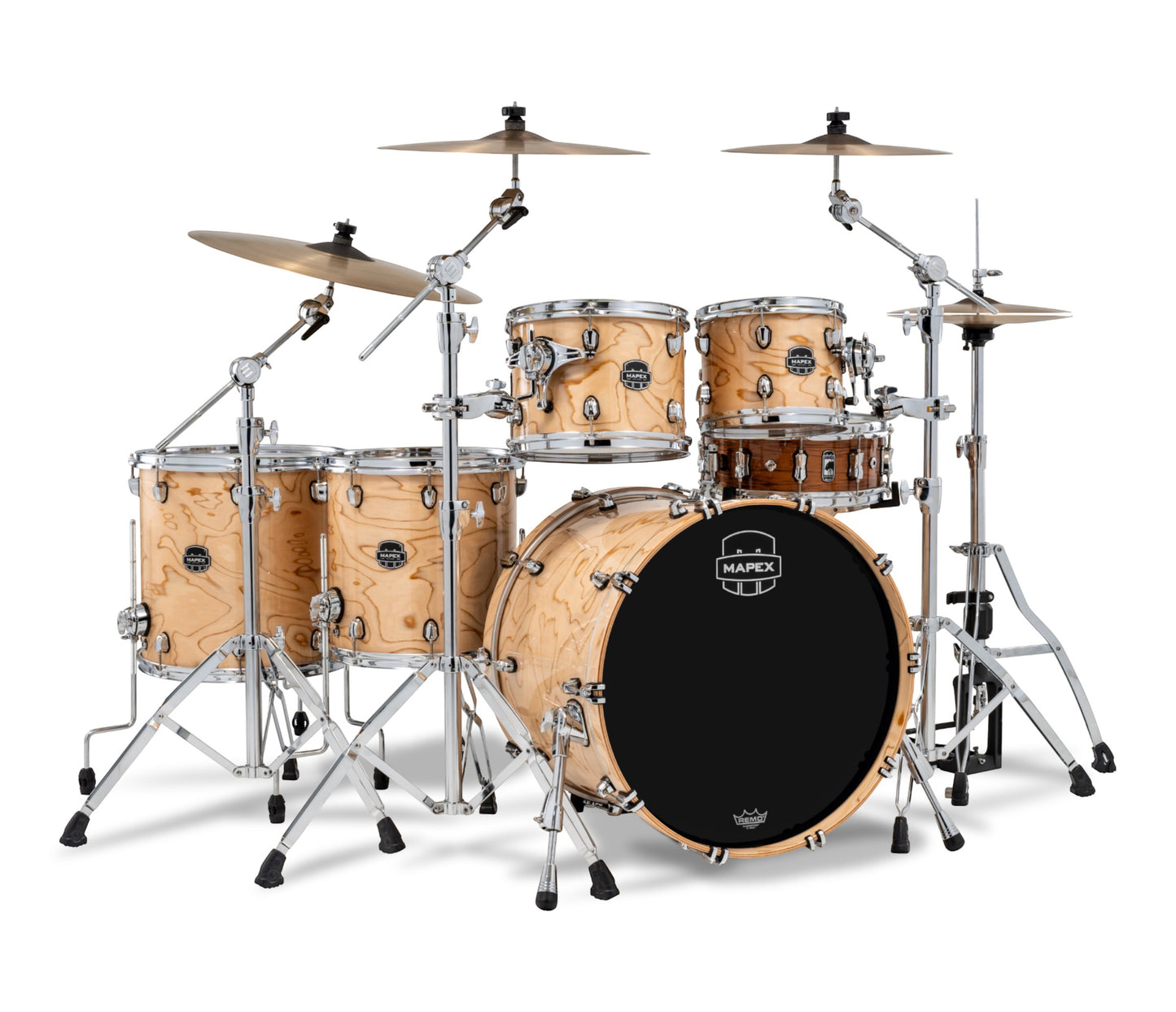 Mapex Saturn VI 22" 5-Piece Studioease Shell Pack in Exotic Natural Maple