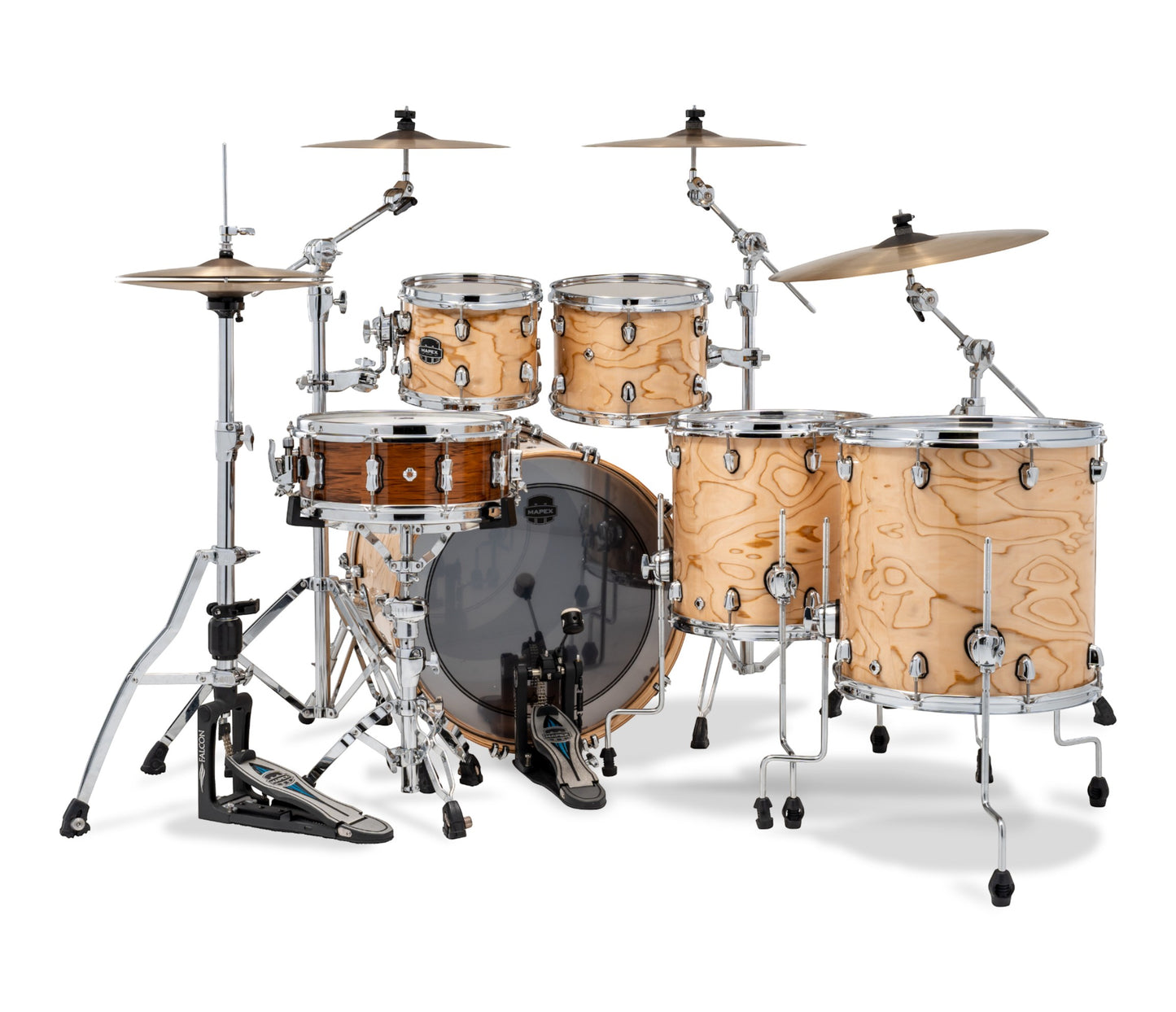 Mapex Saturn VI 22" 5-Piece Studioease Shell Pack in Exotic Natural Maple