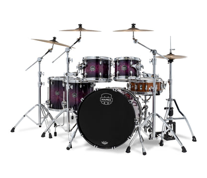 Mapex Saturn VI 22" 5-Piece Studioease Shell Pack in Royal Purple Blast