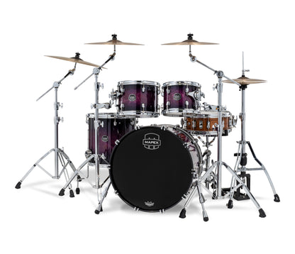 Mapex Saturn VI 4-Piece 22" Rock Shell Pack in Royal Purple Burst