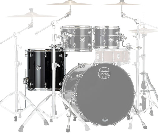 Mapex Saturn Evolution Maple Blend 14" x 12" Floor Tom In Piano Black