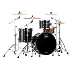 Mapex Saturn Evolution Hybrid Powerhouse Rock 3-Piece Shell Pack in Piano Black