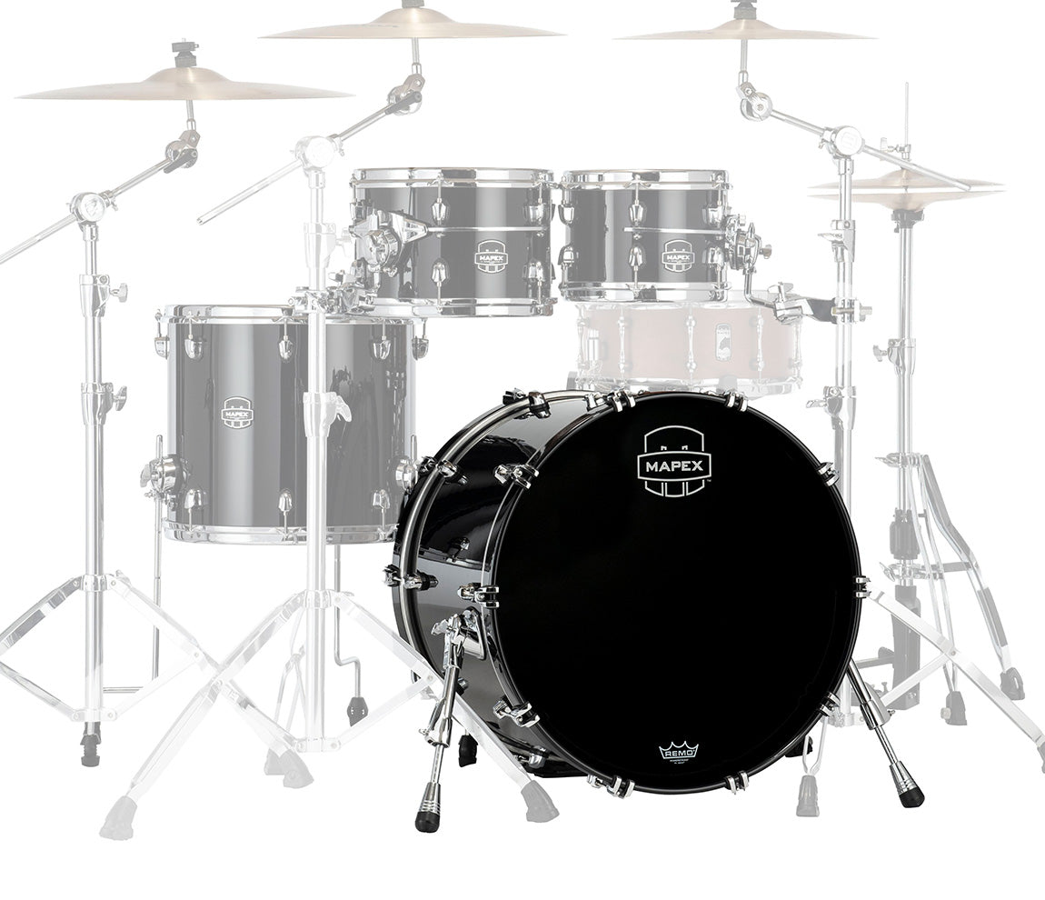 Mapex Saturn Evolution Birch Blend 20" x 18" Bass Drum (No Mount) In Piano Black