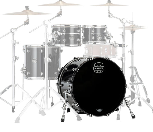 Mapex Saturn Evolution Birch Blend 18" x 14" Bass Drum (No Mount) In Piano Black