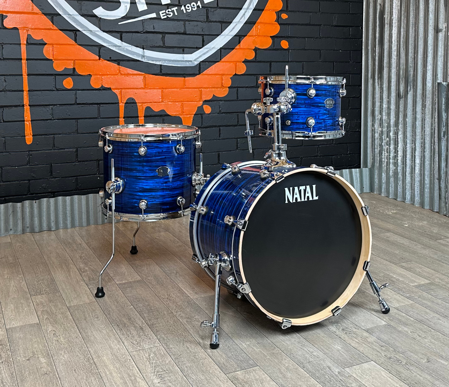 Pre Loved Natal 65 18" 3-Piece Shell Pack In Blue Oyster