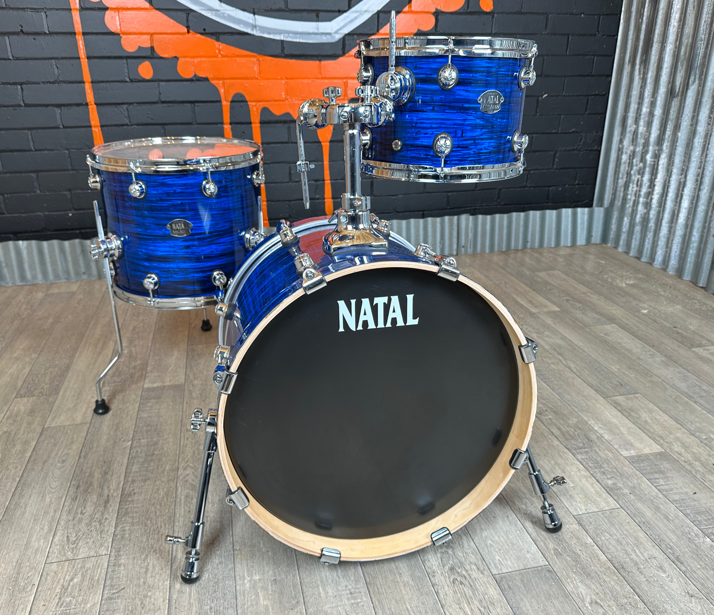 Pre Loved Natal 65 18" 3-Piece Shell Pack In Blue Oyster