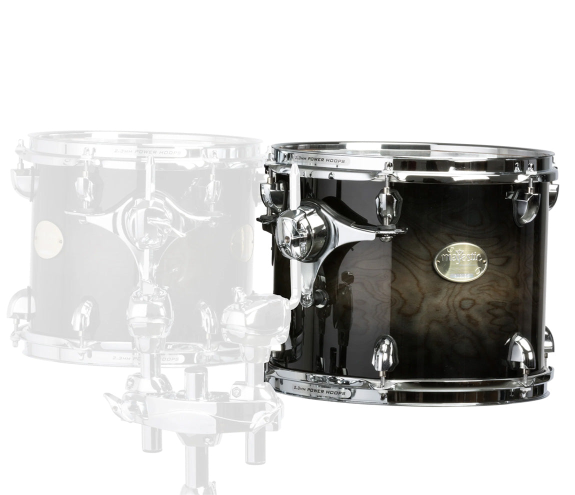 Majestic Prophonic 15" x 14" Double Headed Concert Tom, Black Dawn