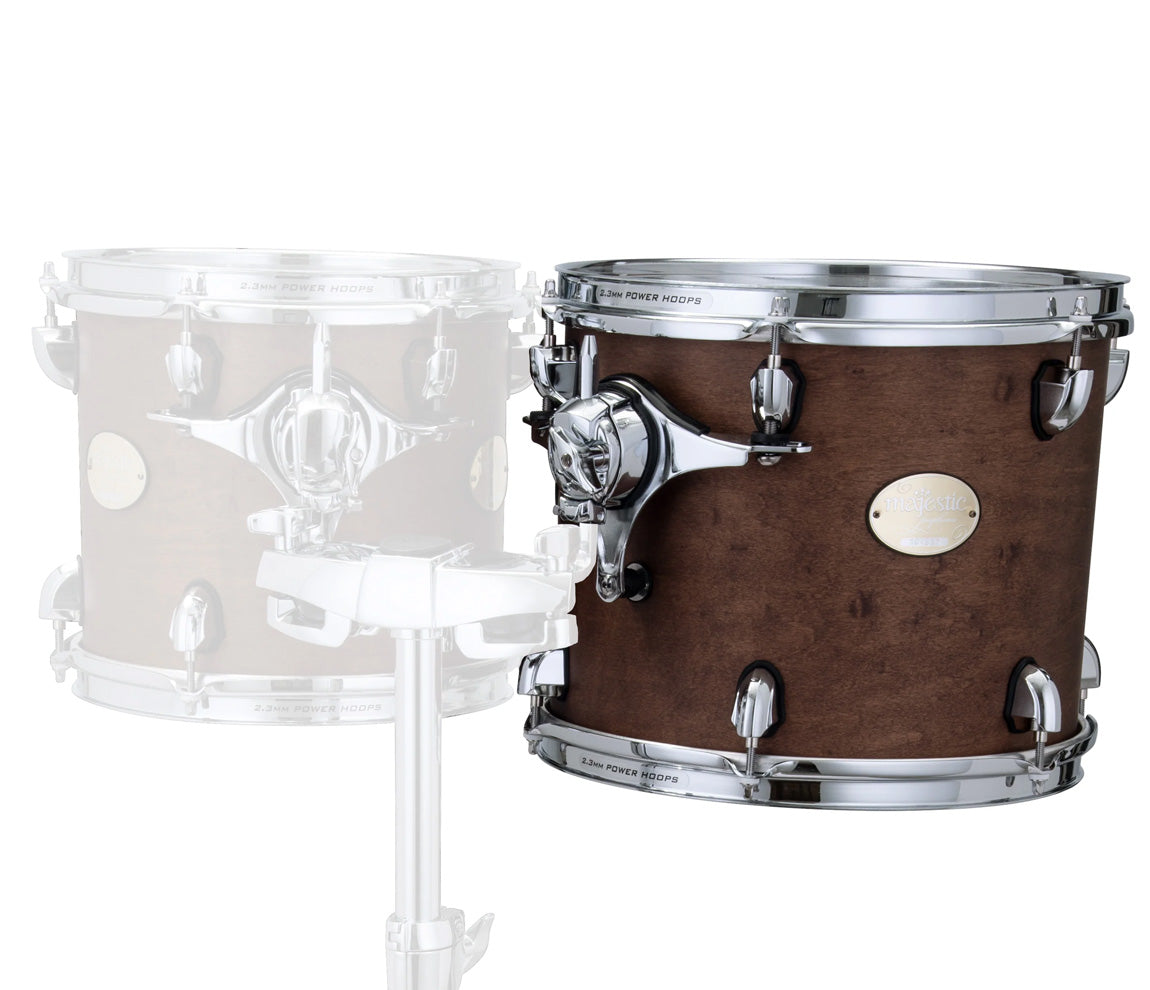 Majestic Prophonic 10" x 9" Double Headed Concert Tom, Dark Coffee