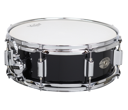 Rogers Powertone 14" x 5" Wood Shell Snare Drum in Piano Black w/Beavertail Lugs