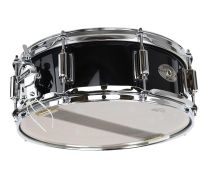 Rogers Powertone 14" x 5" Wood Shell Snare Drum in Piano Black w/Beavertail Lugs