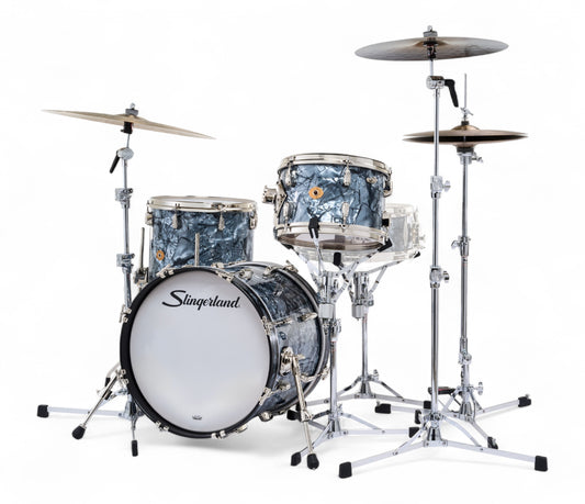 Slingerland Radio King 18" 3-Piece Shell Pack in Black Diamond Pearl 18/12/14