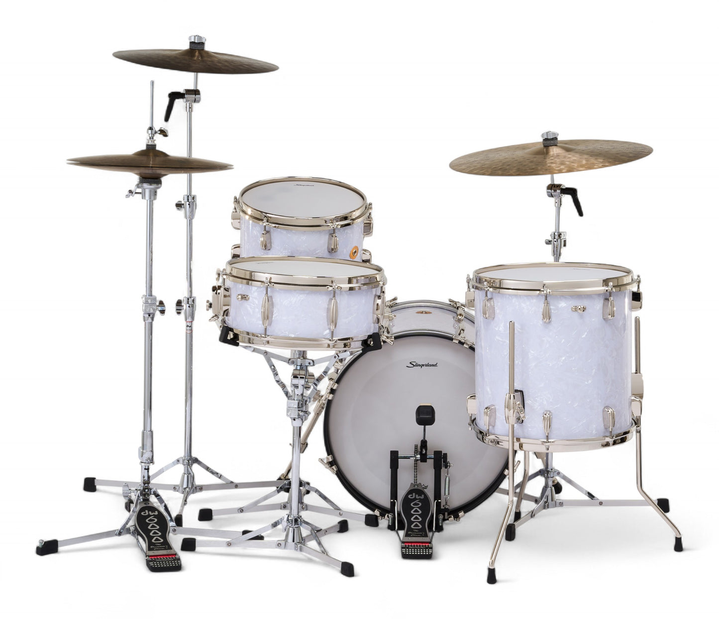 Slingerland Radio King 18" 4-Piece Shell Pack w/ Snare in White Marine Pearl 18/12/14/5.5sn
