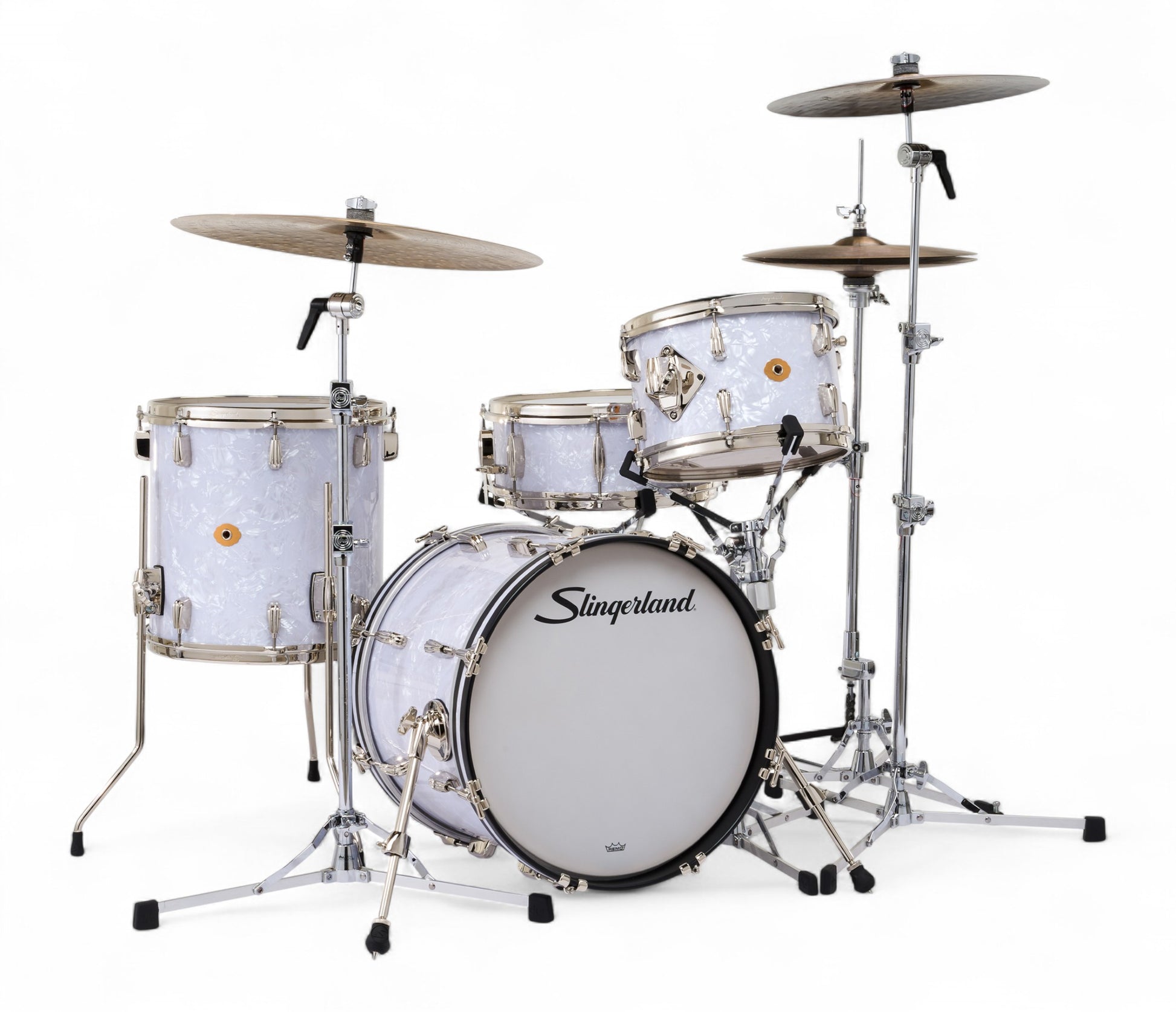 Slingerland Radio King 18" 4-Piece Shell Pack w/ Snare in White Marine Pearl 18/12/14/5.5sn