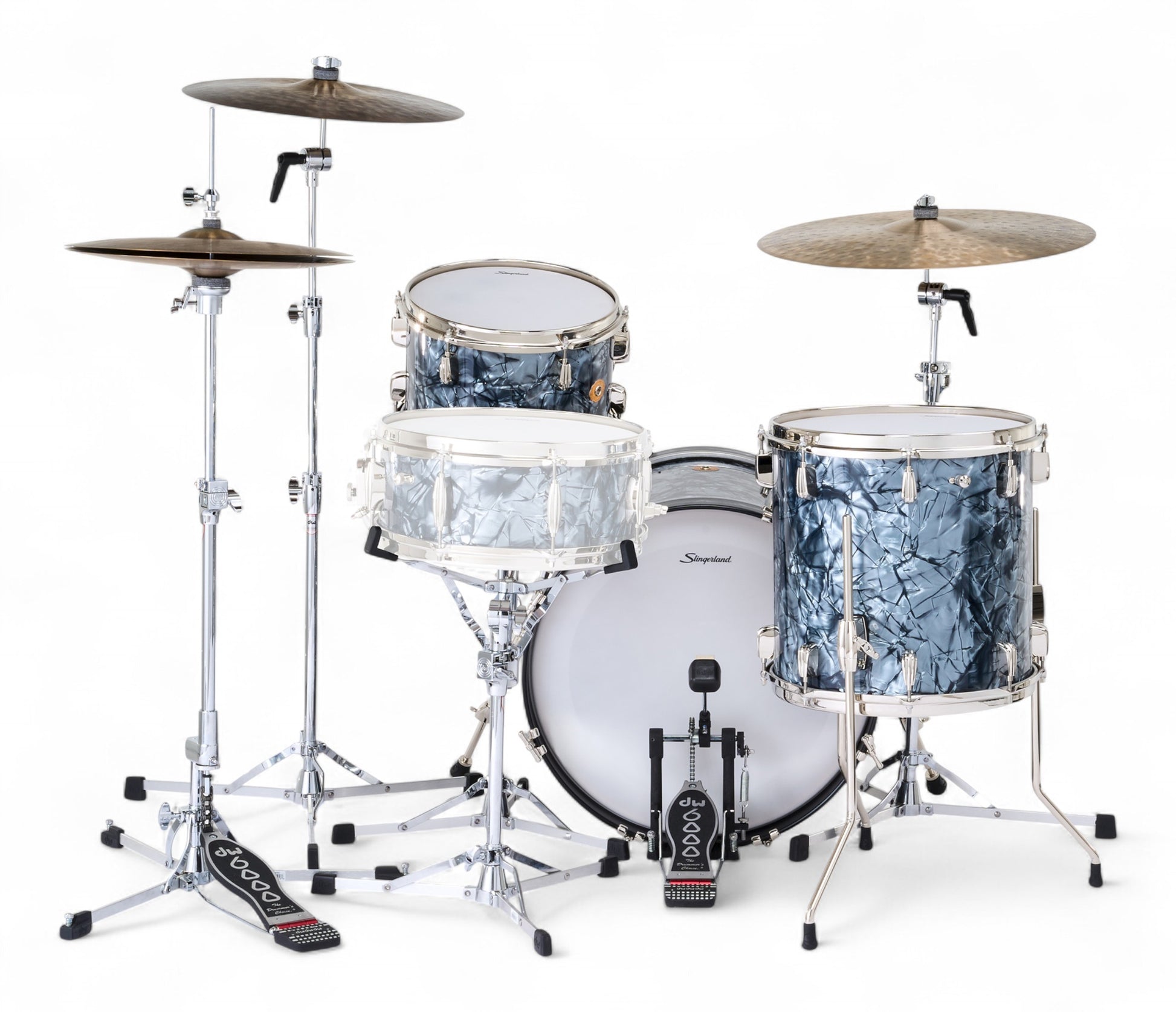 Slingerland Radio King 20" 3-Piece Shell Pack in Black Diamond Pearl 20/12/15