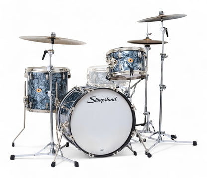 Slingerland Radio King 20" 3-Piece Shell Pack in Black Diamond Pearl 20/12/19